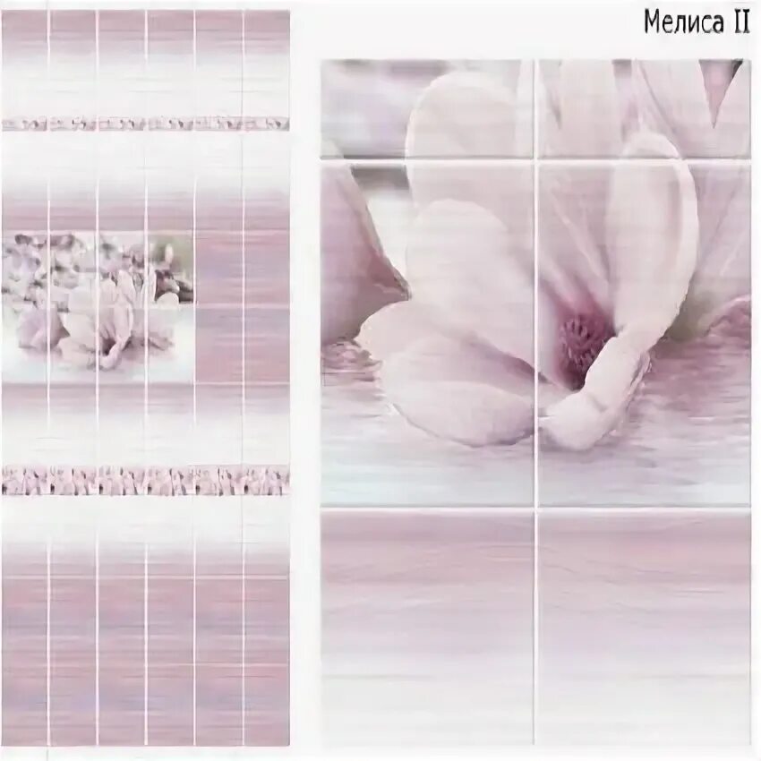 Панель ПВХ UNIQUE "Мелиса узор" 2700*250*8 (Декор 4шт/12 шт в уп)